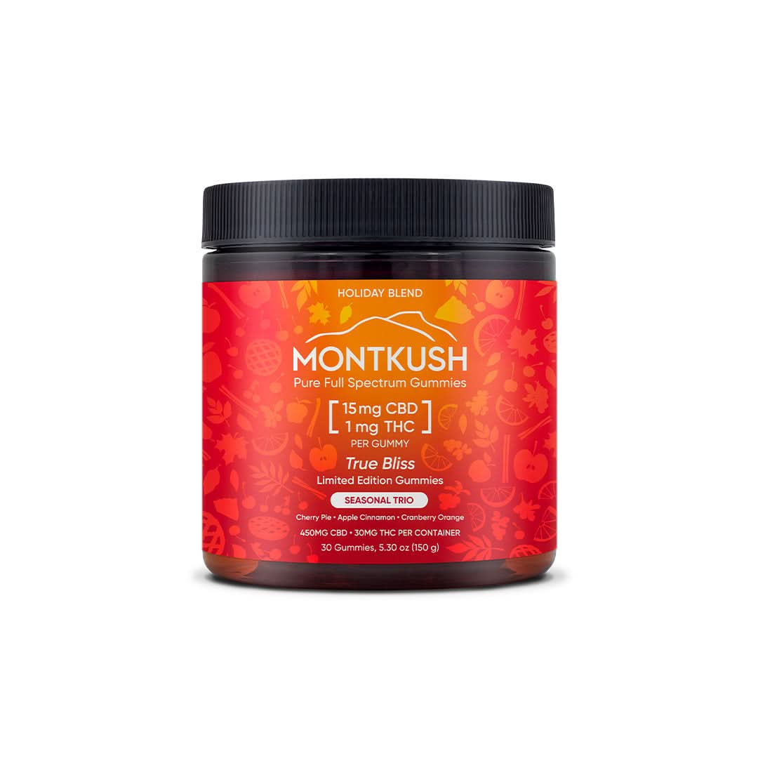 True Bliss Full Spectrum CBD + THC Gummies for Relaxing
