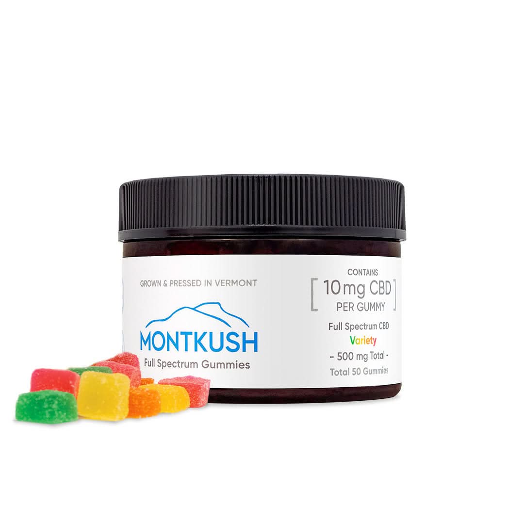 50-count montkush full spectrum cbd gummy variety