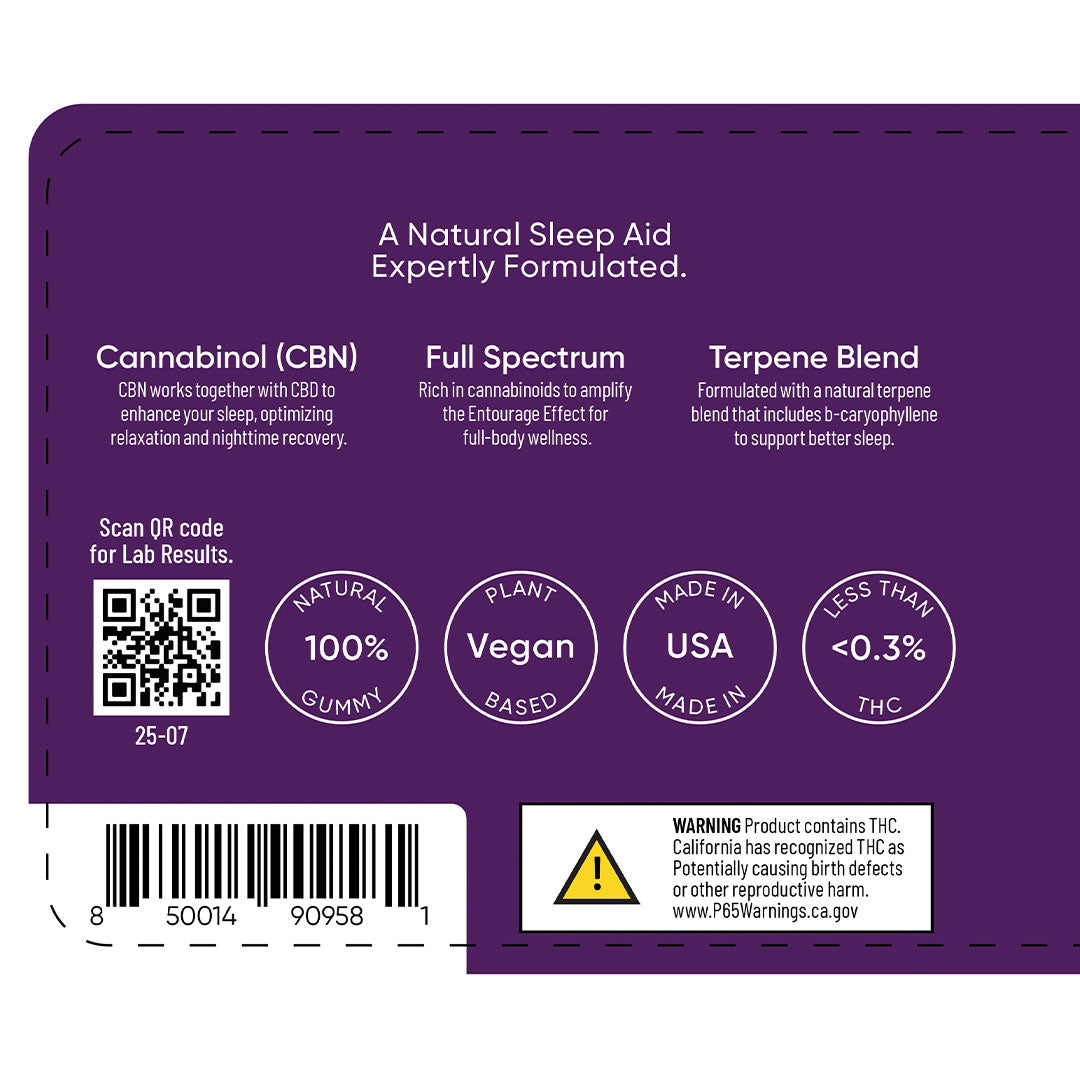 True Sleep Full Spectrum CBN + CBD Sleep Gummies
