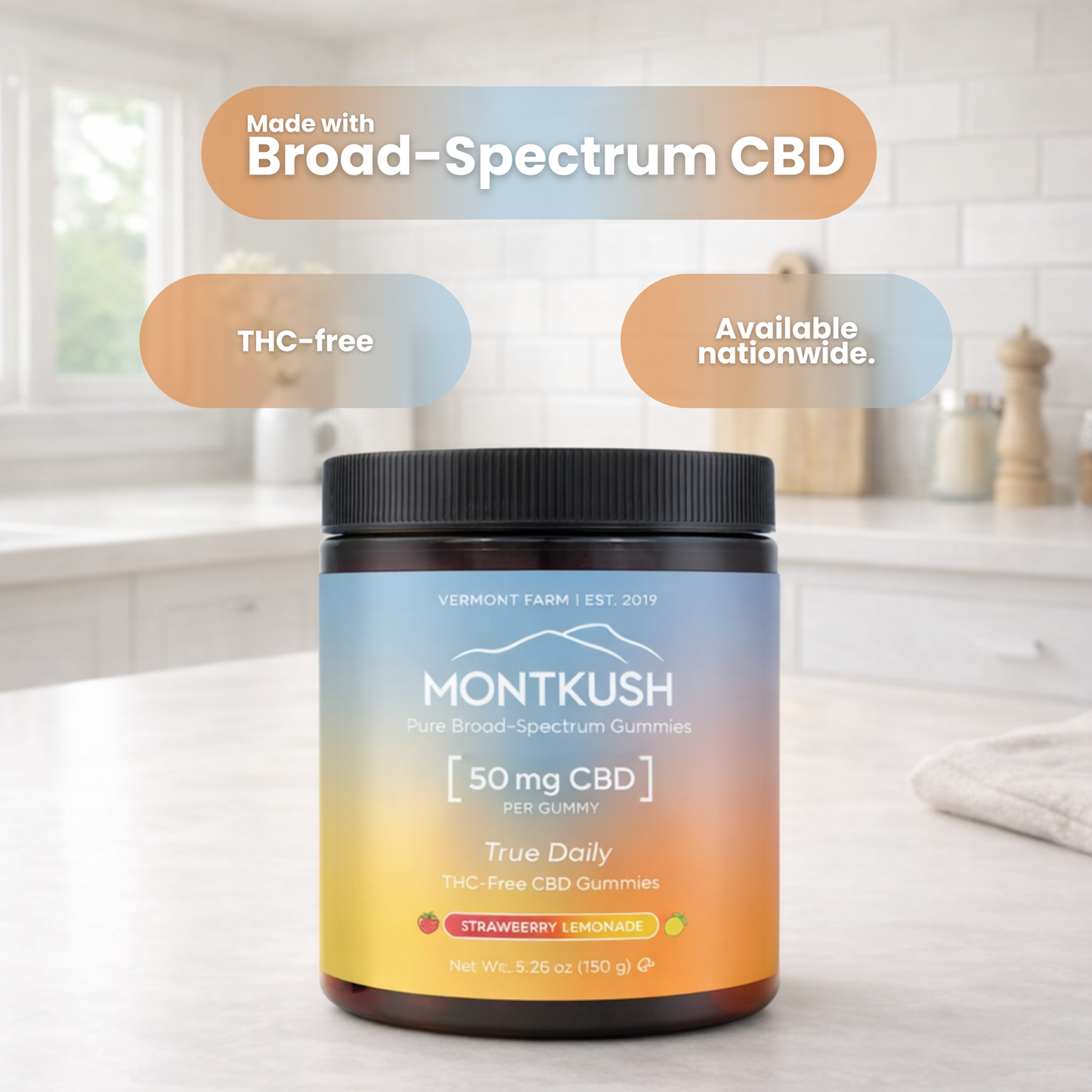 True Daily 50mg Broad-Spectrum CBD