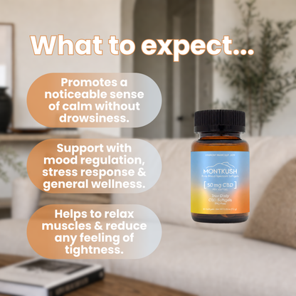 True Daily Broad-Spectrum 50 mg CBD Softgels