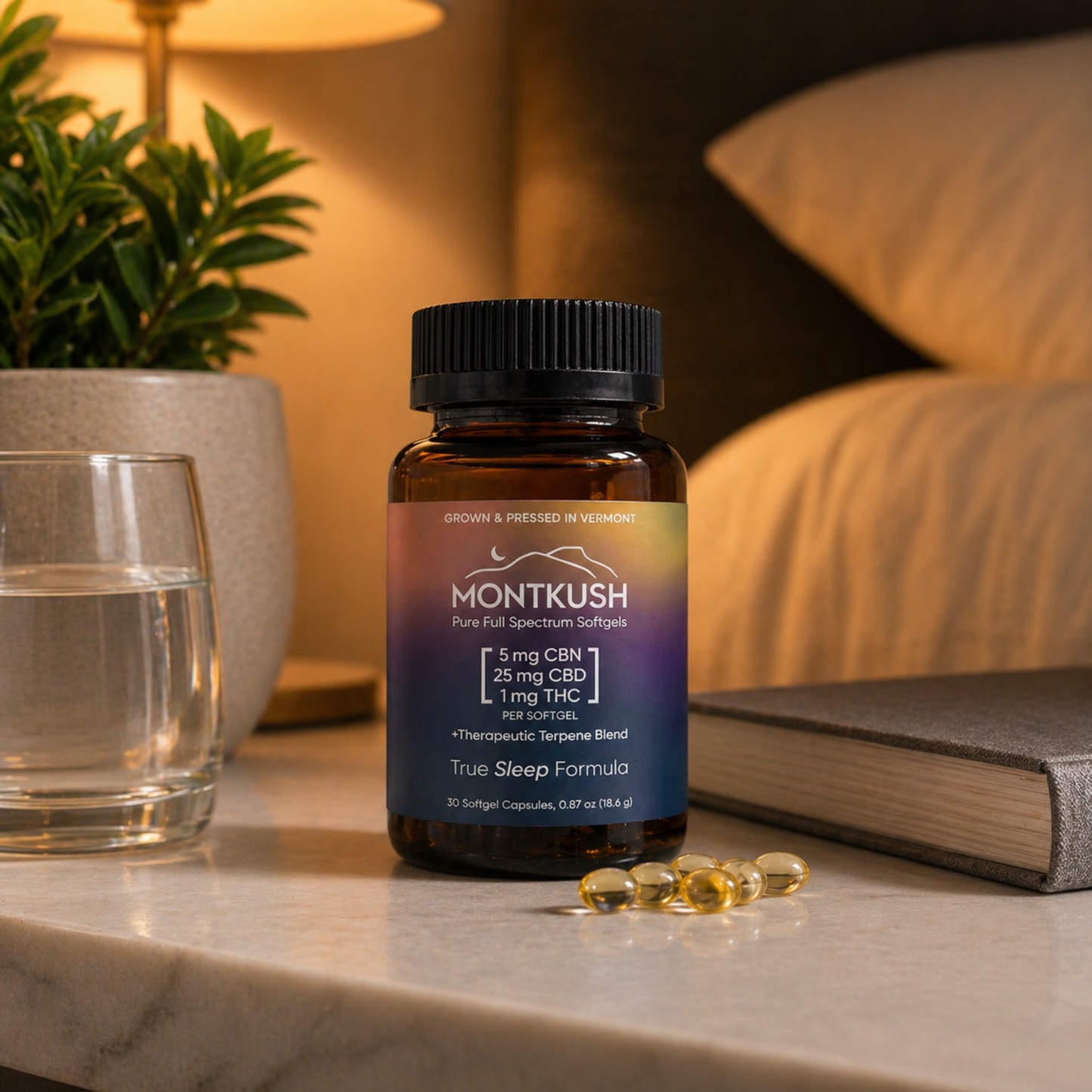 True Sleep Full Spectrum CBN, CBD & THC Softgels