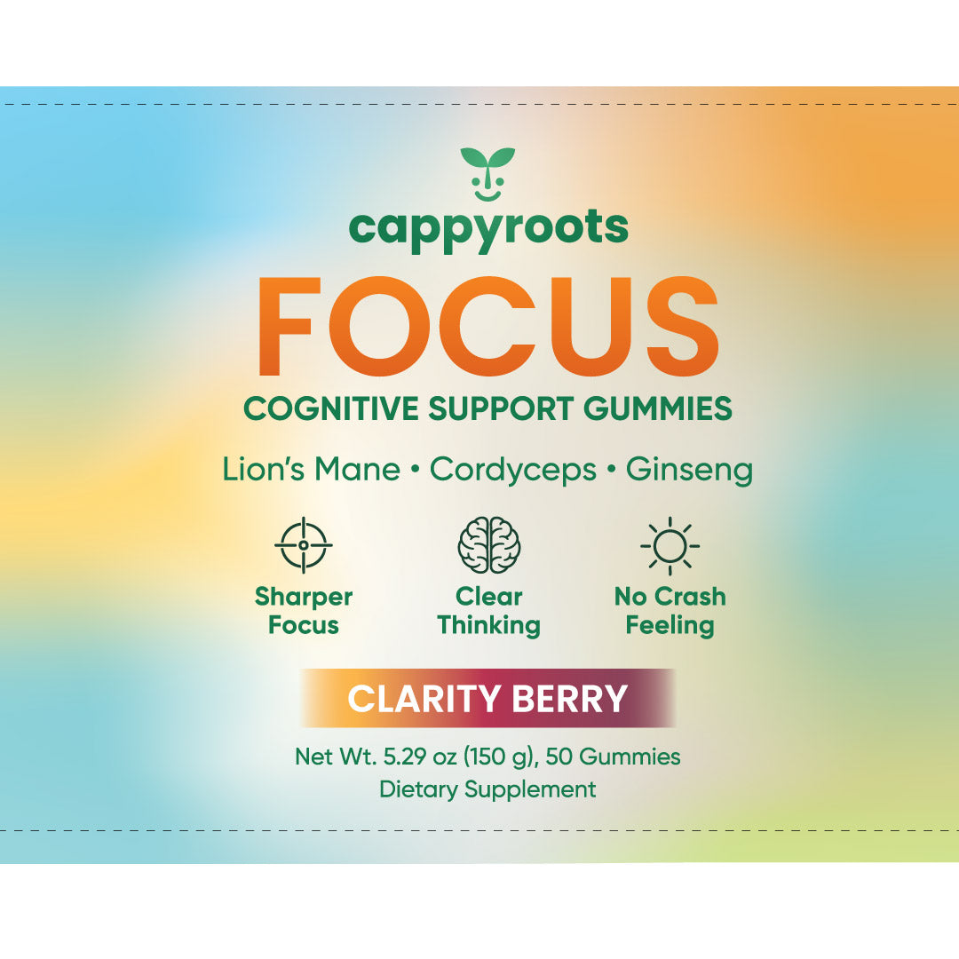 CappyRoots Focus Gummies (Powered by MONTKUSH)