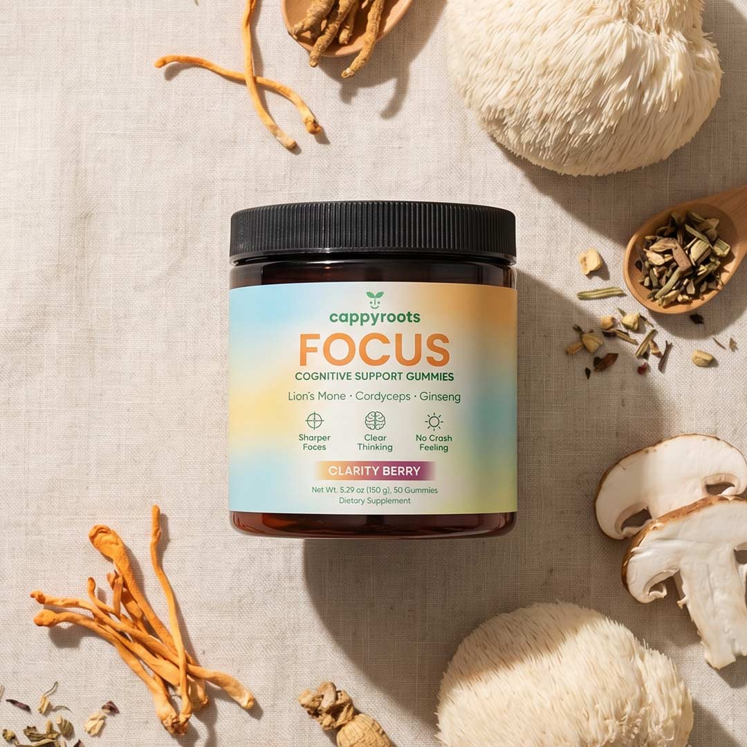 CappyRoots Focus Gummies (Powered by MONTKUSH)