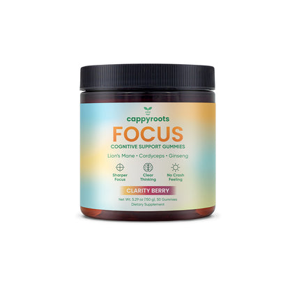 CappyRoots Focus Gummies (Powered by MONTKUSH)
