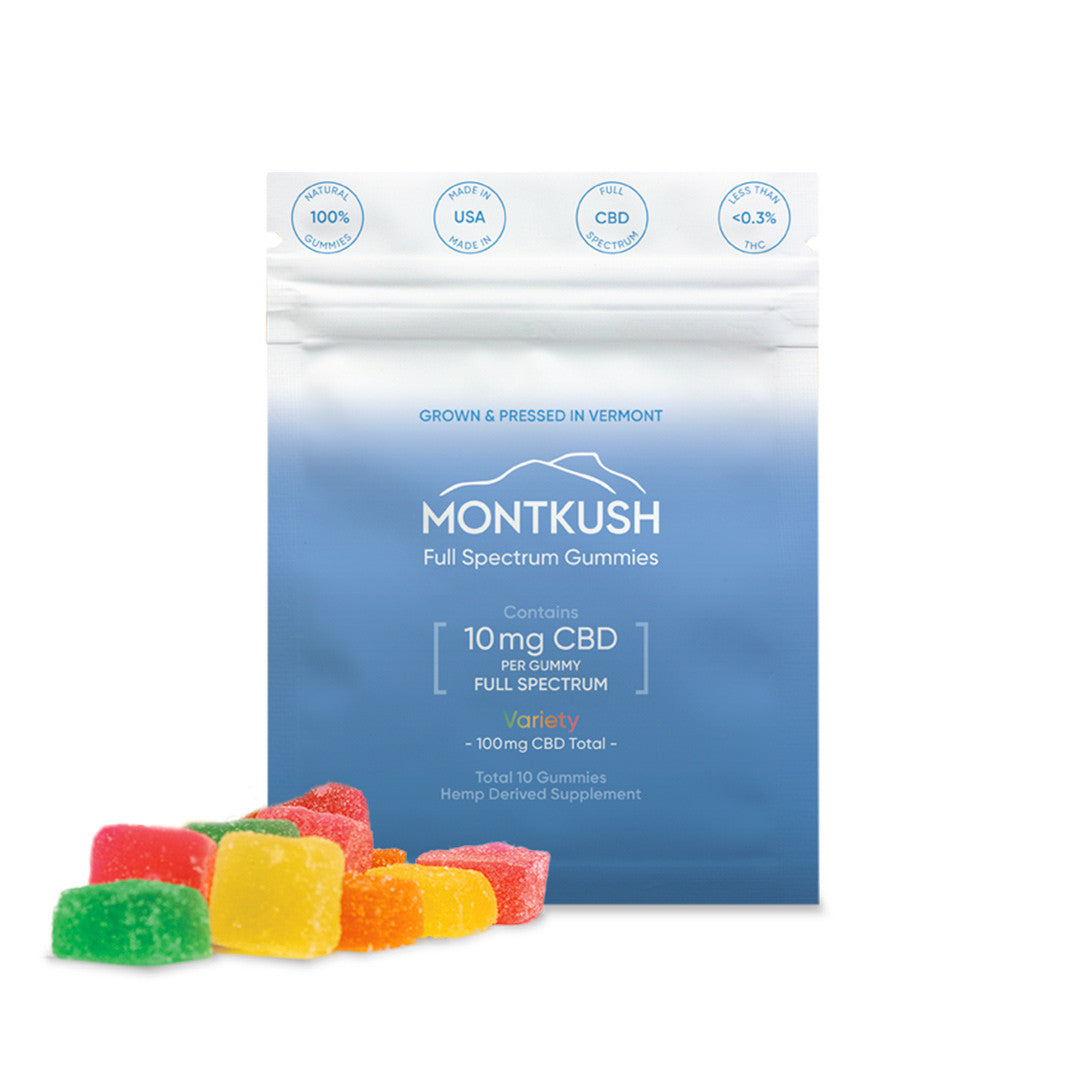 10-count montkush full spectrum cbd gummy variety