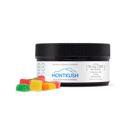 30-count montkush full spectrum cbd gummy variety