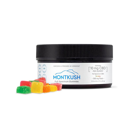 30-count montkush full spectrum cbd gummy variety