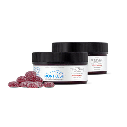 Pure Full Spectrum CBDA Rosin Gummies - Strawberry