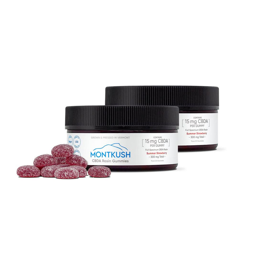 Pure Full Spectrum CBDA Rosin Gummies - 15mg per gummy / 40-count