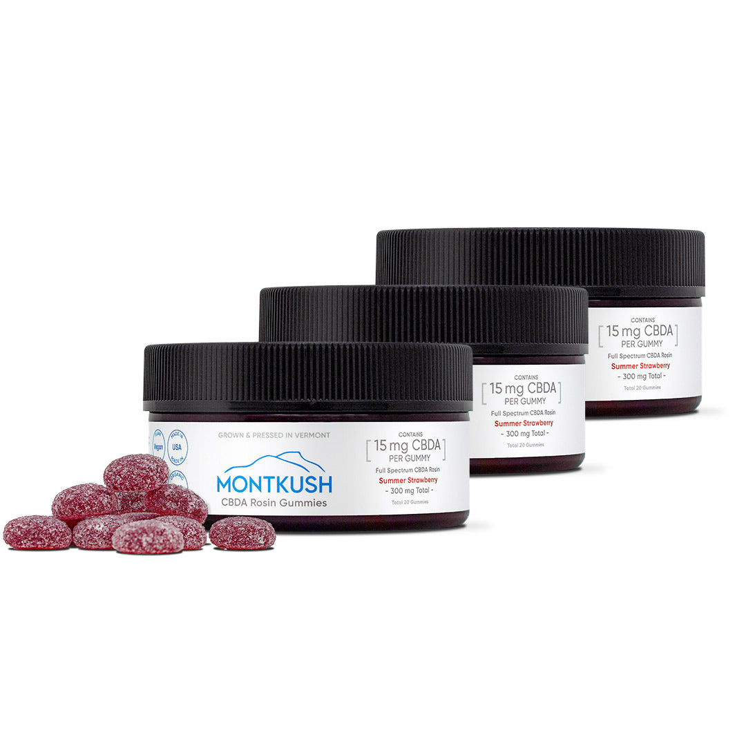 Pure Full Spectrum CBDA Rosin Gummies - Strawberry