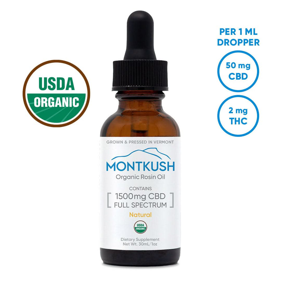 Natural - CBD Oil Drops - 1500mg – 50mg per serving