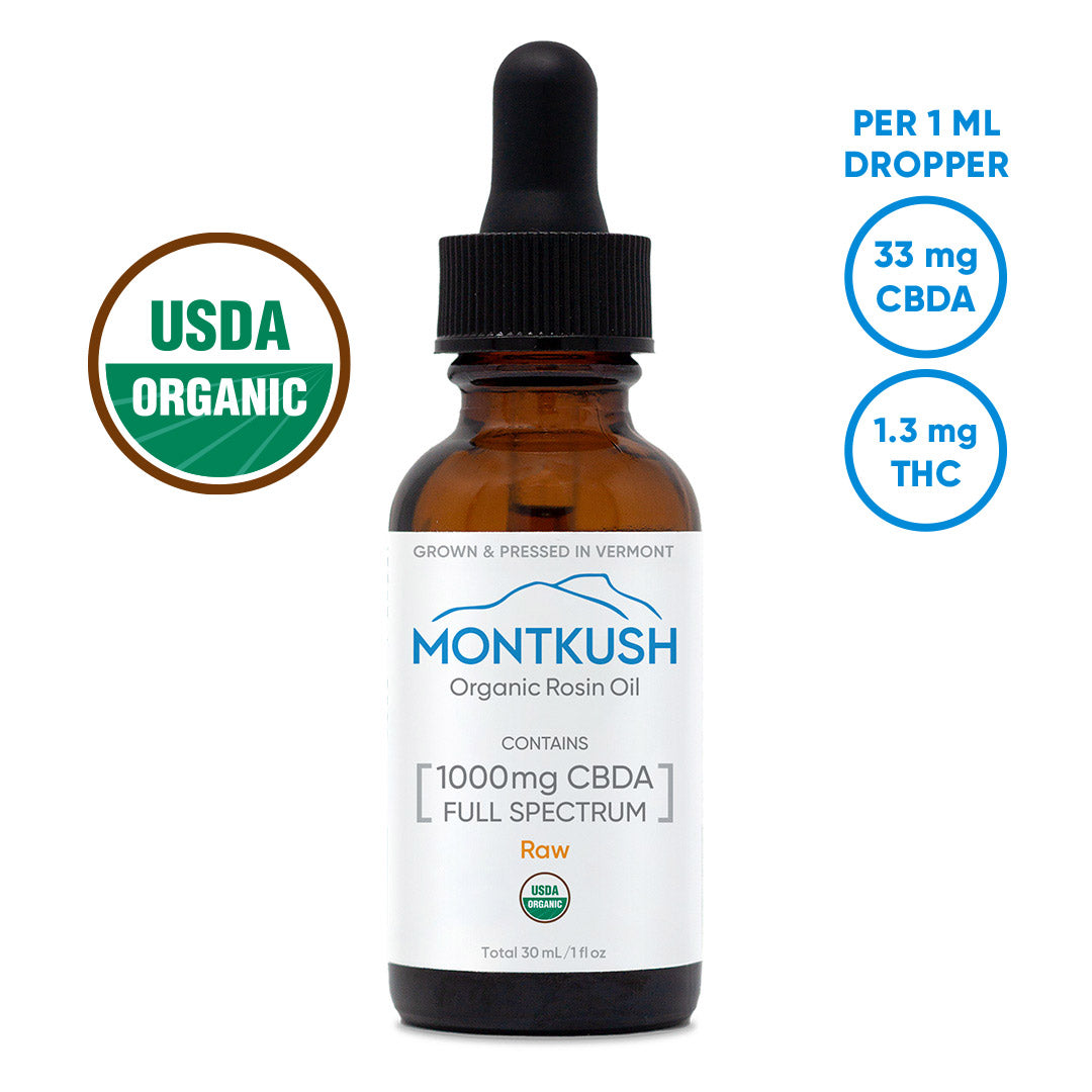 Shop CBDA Oil Tincture (Raw) | Organic CBD Oil | MONTKUSH