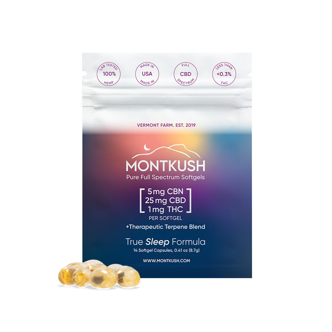 True Sleep Full Spectrum CBN, CBD & THC Softgels