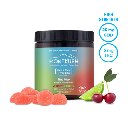 montkush true vibe delta 9 5mg thc gummies