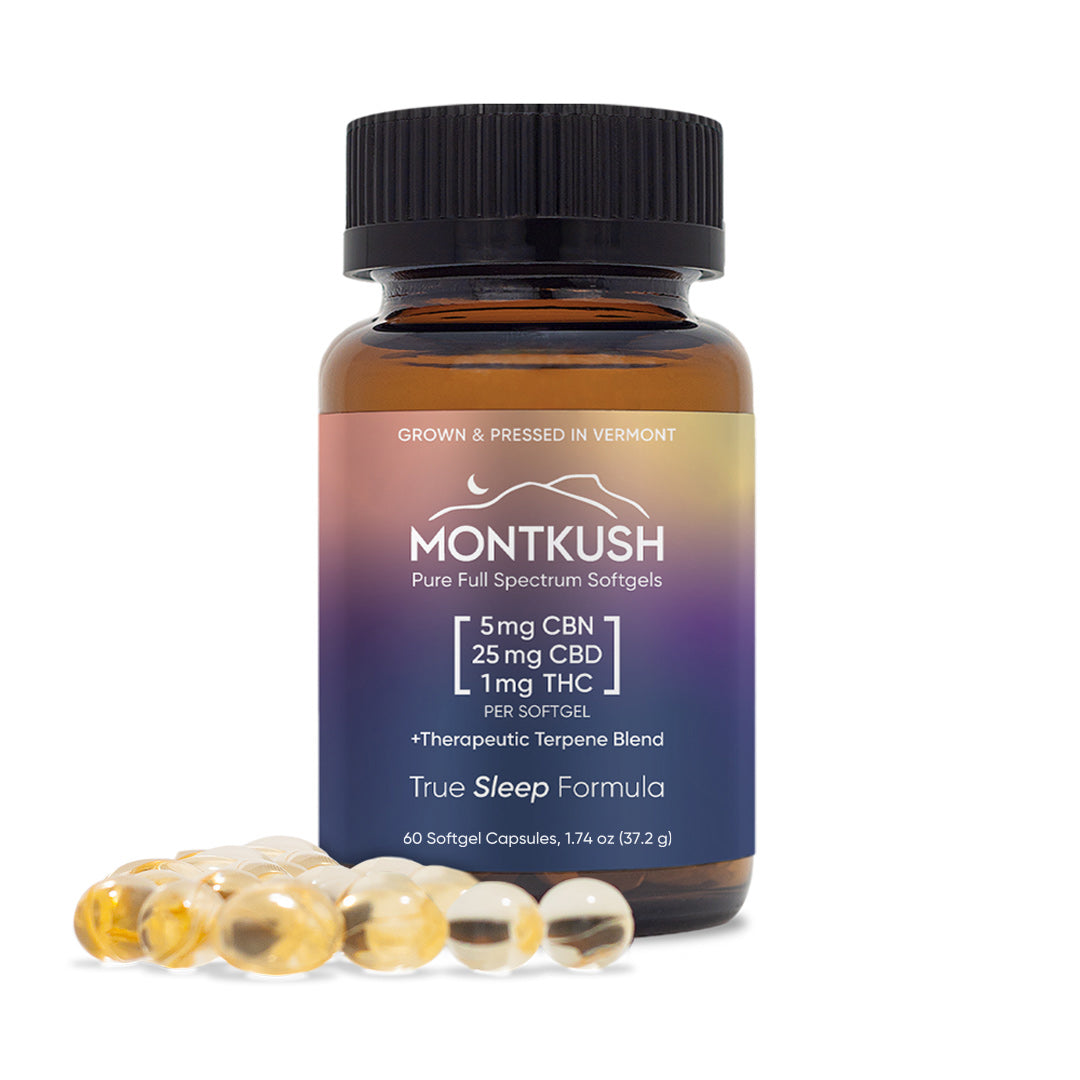 MONTKUSH True Sleep Full Spectrum CBN, CBD & THC Softgels product image 12