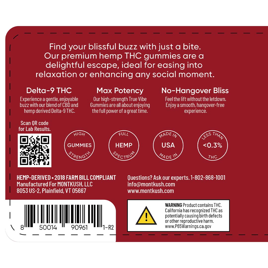 True Vibe Delta-9 THC Gummies | MONTKUSH
