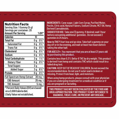 True Vibe Delta-9 THC Gummies - Cherry Limeade