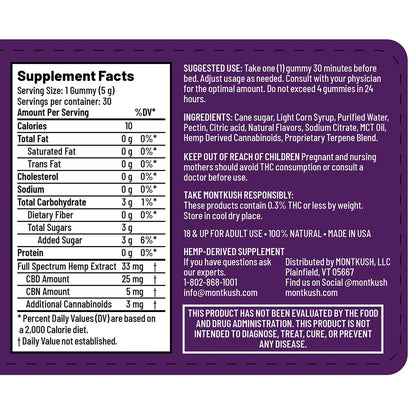 True Sleep Full Spectrum CBN + CBD Sleep Gummies