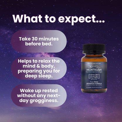 True Sleep Advanced Formula Broad-Spectrum CBN & CBD Softgels