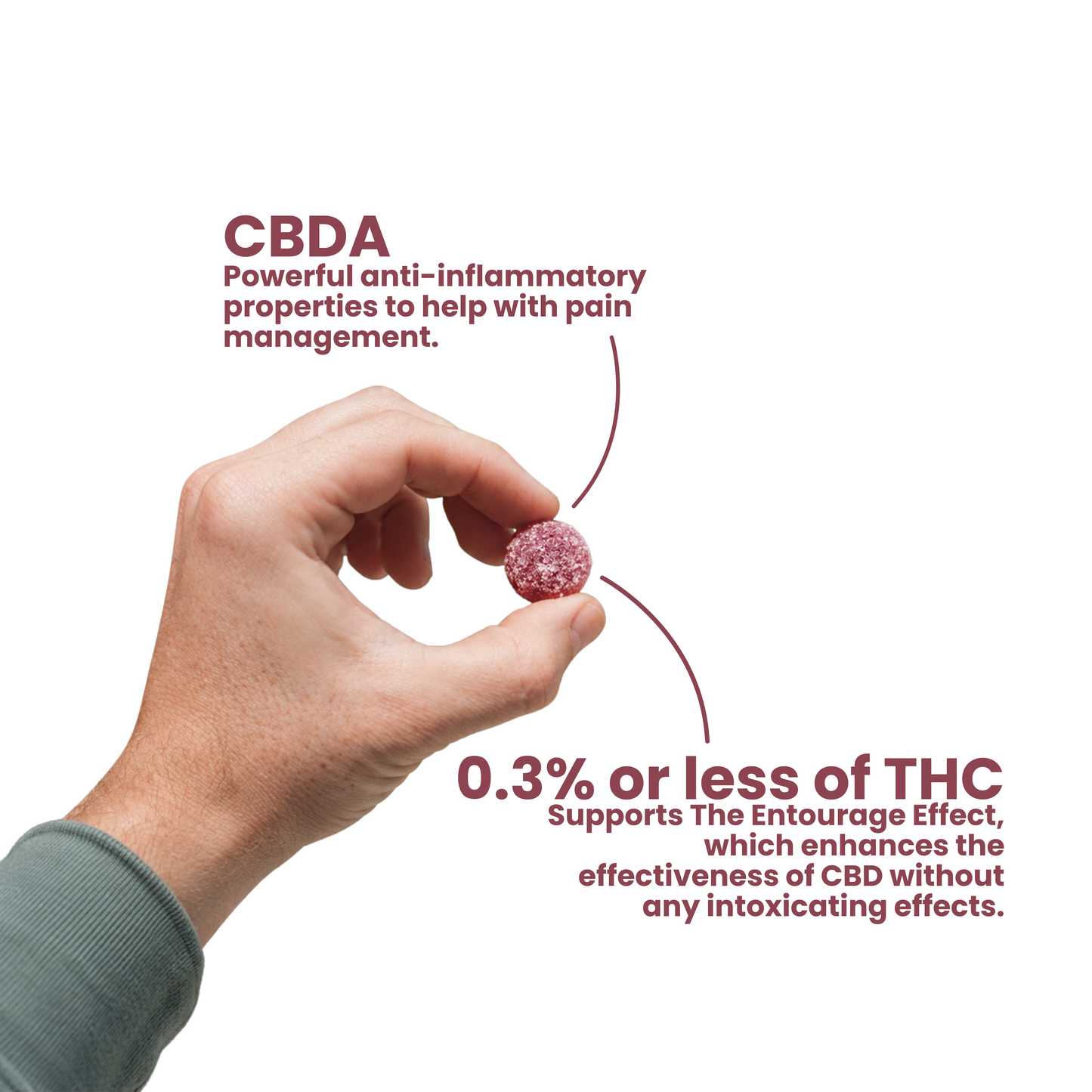Pure Full Spectrum CBDA Rosin Gummies