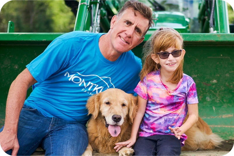 MONTKUSH family at the Vermont hemp farm